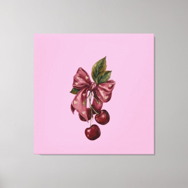 Coquette Körsbåge Canvas Väggkonst (Framsida)