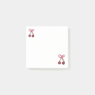 Coquette körsbär anteckningspapper post-it block