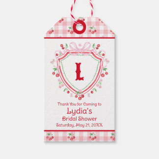 Coquette Körsbär Monogam Bröllopsfest Presentetikett