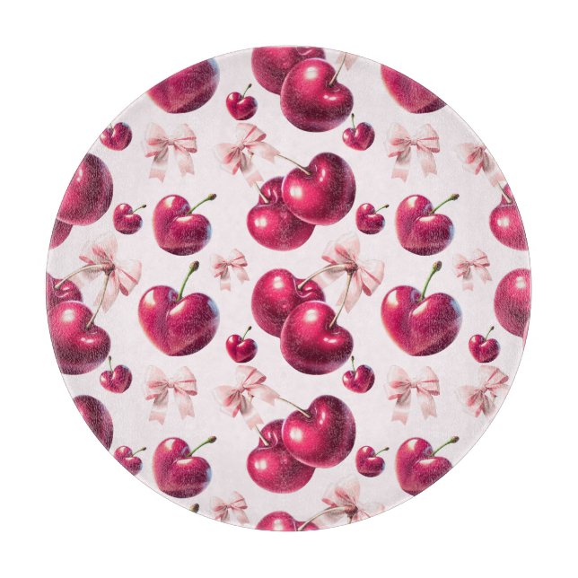Coquette Körsbärsmönster Rosa Slöja Estetik  (Framsidan)