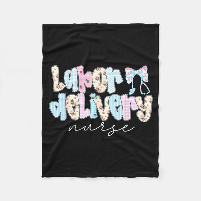 Coquette Labor And Delivery Nurse Crewneck, Bow St Fleecefilt (Framsidan)