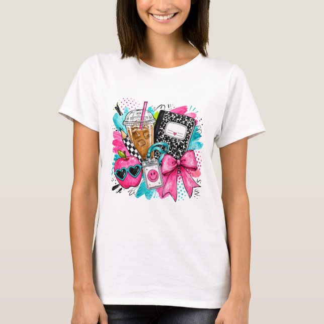 Coquette lärare illustration t shirt (Framsida)