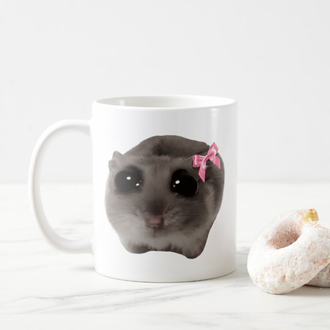 Coquette Ledsen Hamster Meme Mugg Dubbla Side (Med munk)