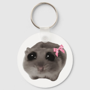 Coquette Ledsen Hamster Memster-Dubblan Sided Keyc Nyckelring