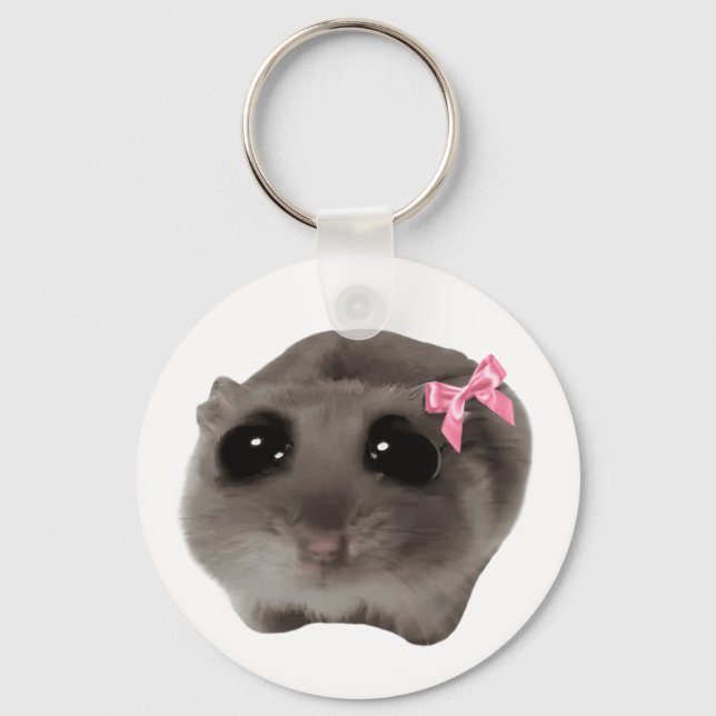 Coquette Ledsen Hamster Memster-Dubblan Sided Keyc Nyckelring (Framsida)
