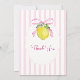 Coquette Lemon Rosa Bebis Kalas Tack Kort