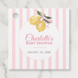 Coquette Lemon Rosa Bebisens Första Dag Gåvor Etiketter