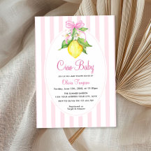 Coquette Lemon Rosa Ciao Baby Shower