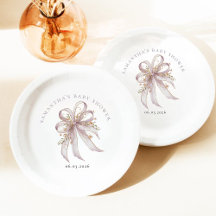 Coquette lila baby shower