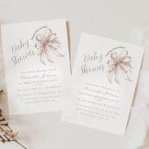 Coquette lila baby shower