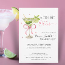 Coquette lime cocktail 'A tini bit Older' födelsed