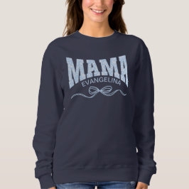Coquette MAMMA Personlig Blue Toile T Shirt