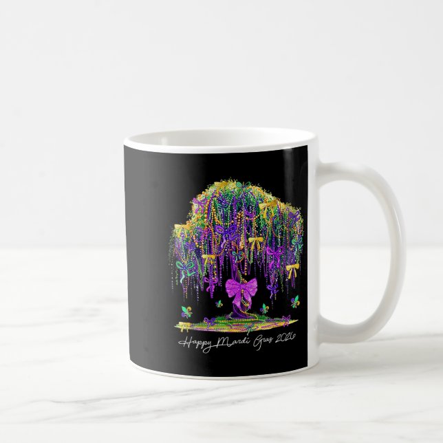 Coquette Mardi Gras 2026 Beads Tree Carnival New O Kaffemugg (Höger)