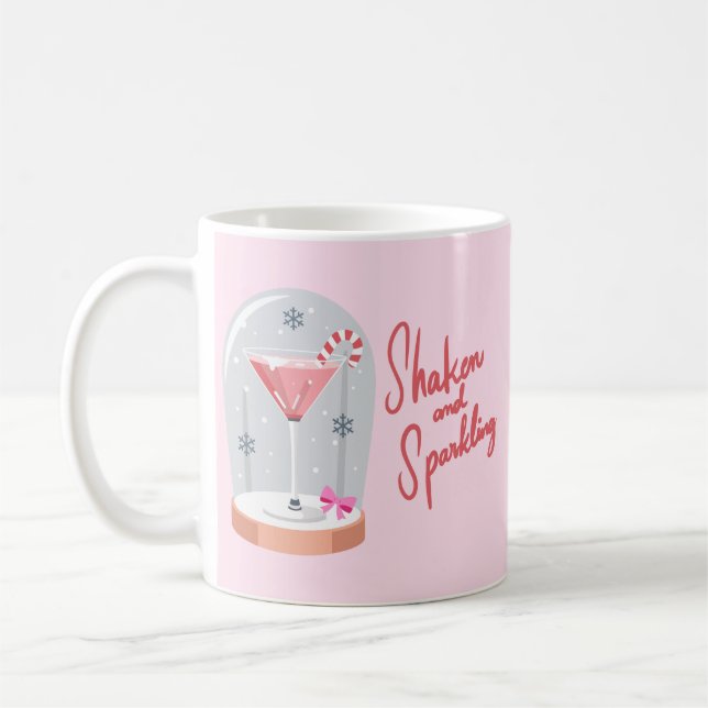 Coquette Martini Snow Globe Kaffemugg (Vänster)