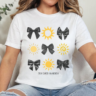 Coquette Melanoma Awareness Tshirt, Minimalistic S T Shirt