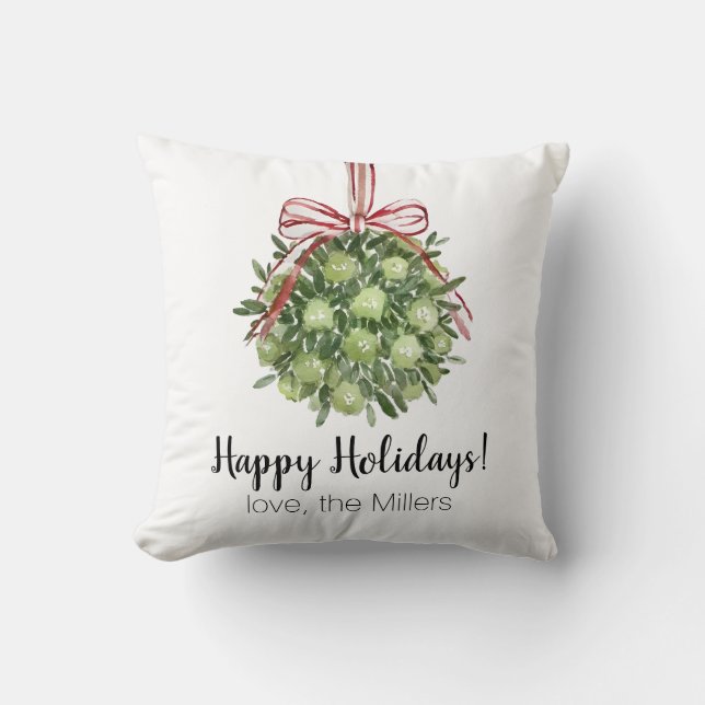 Coquette Mistletoe jul Decorative Pillow Kudde (Framsida)
