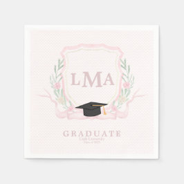 Coquette Monogram Studenten Pappersservett