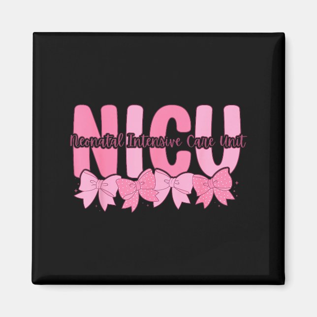 Coquette Nicu Nurse Nk Bow Neonatal Intensive Care Magnet (Framsidan)