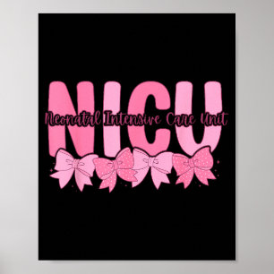 Coquette Nicu Sjuksköterska Nk Bow Neonatal Intens Poster