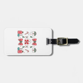 Coquette Nurse Bow Anpassningsbar Nurse Julafton j Bagagebricka