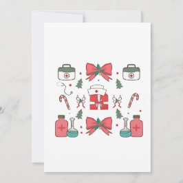 Coquette Nurse Bow Anpassningsbar Nurse Julafton j Inbjudningar