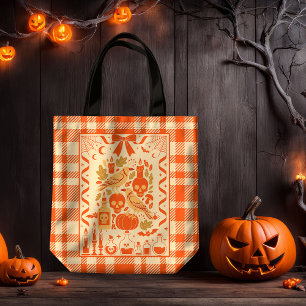 Coquette Orange Folk Art Play Tygkasse