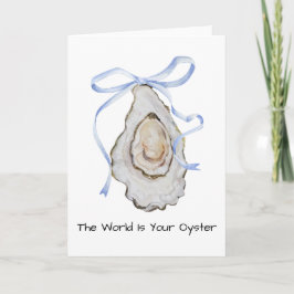 Coquette Oyster Watercolor Tack Kort