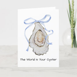 Coquette Oyster Watercolor Tack Kort