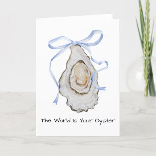 Coquette Oyster Watercolor Tack Kort