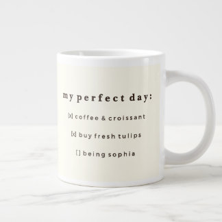 Coquette Paris Checklista Anpassat Namn Specialmug Jumbo Mugg