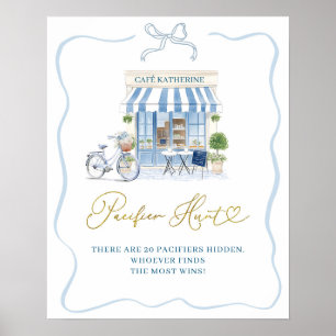 Coquette Parisian cafe di Nappar Hunt Poster