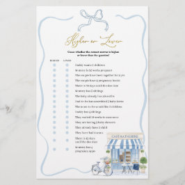 Coquette Parisian Cafe High eller Lower Gamcard