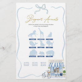 Coquette Parisian Cafe Pregnant Animals