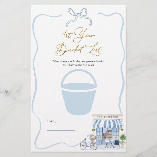 Coquette Parisian-spelkort för 1:a års buffertlist (Framsida)