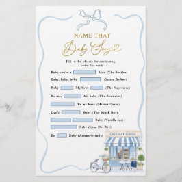 Coquette Parisiskt Kafé Namnge Den Barnsång Spel