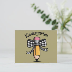 Coquette Pennal Båge Förskolelärare Skola Kort