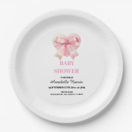 Coquette Pink Bow Ribbon Girl Baby Shower