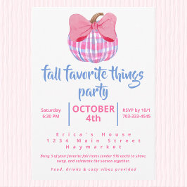 Coquette Plaid Pumpkin Höst Favoritsaker Party