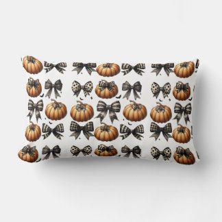 Coquette Pumpkin Bow Pillow Lumbarkudde