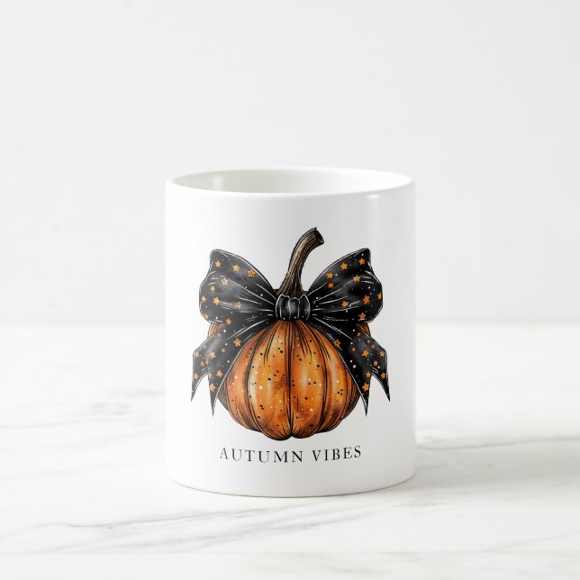 Coquette Pumpkin With Bow Fall Kaffemugg (Center)