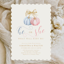Coquette Pumpkins Gender Reveal Party