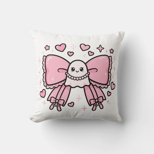 Coquette Rosa Båg Kudd  Kudde (Framsida)