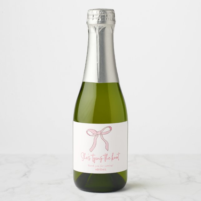 Coquette Rosa Båge Bröllopsduschpresent (Framsida)