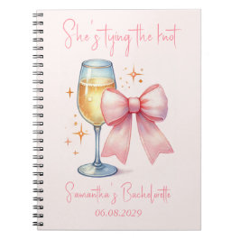 Coquette Rosa Båge Sjungmöfest Anteckningsbok