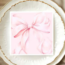 Coquette Rosa Band Pappersservett