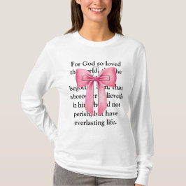 Coquette Rosa Bible Verse Kor Sweatshirt T Shirt