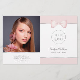 Coquette Rosa Bow Bifold Brochure
