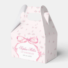 Coquette Rosa Bow Birthday Presentaskar