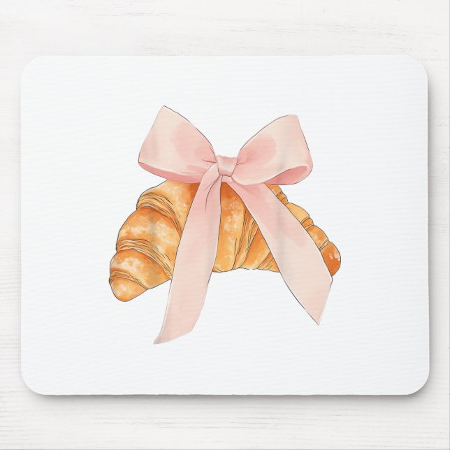Coquette Rosa Bow Croissant Cute Baking Baker Musmatta (Framsidan)