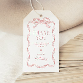 Coquette Rosa Bow Flicka Tack Presentetikett